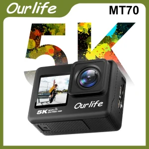 Action Camera 5K 4K60FPS EIS WiFi 170D 2.0''
