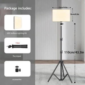 LED Photography Lighting With Tripod